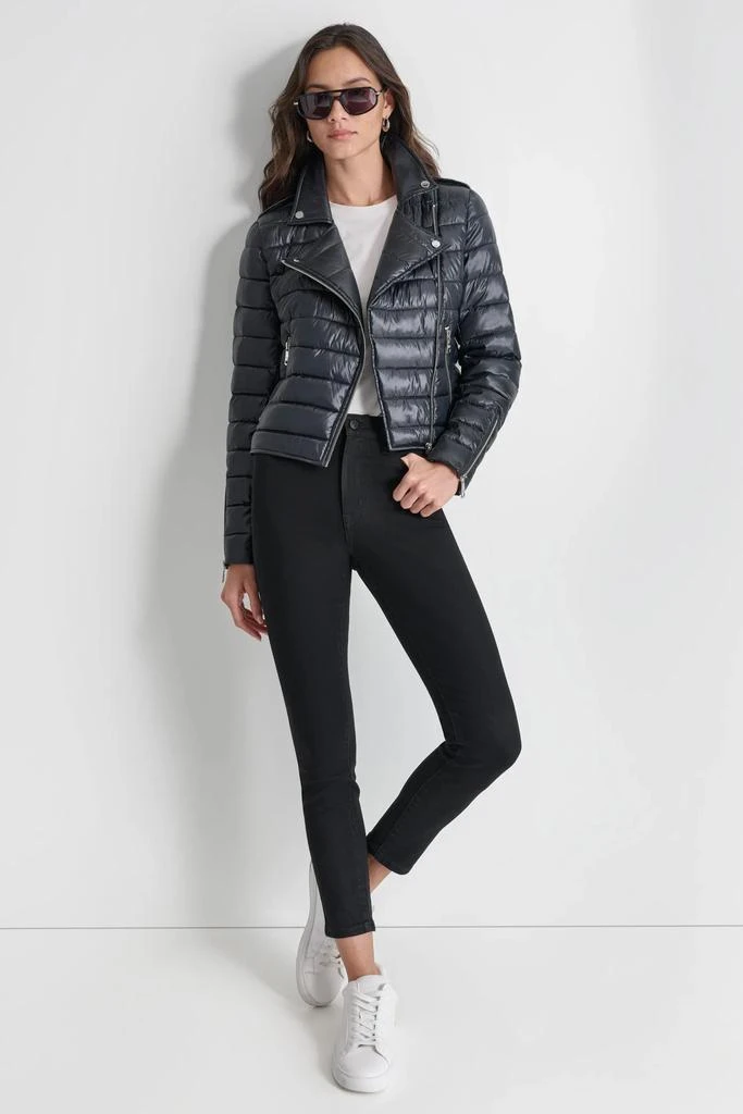 DKNY MOTO STYLE PUFFER JACKET 3