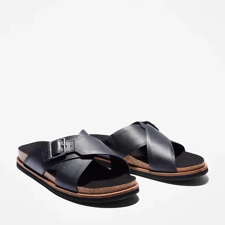 Timberland Amalfi Vibes Cross Slide Sandal for Men in Black 4