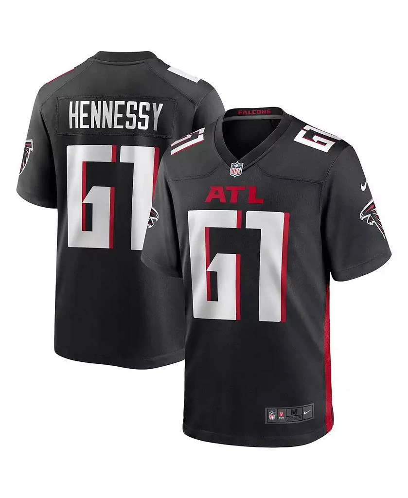 NIKE Men's Matt Hennessy Black Atlanta Falcons Player Game Jersey 1