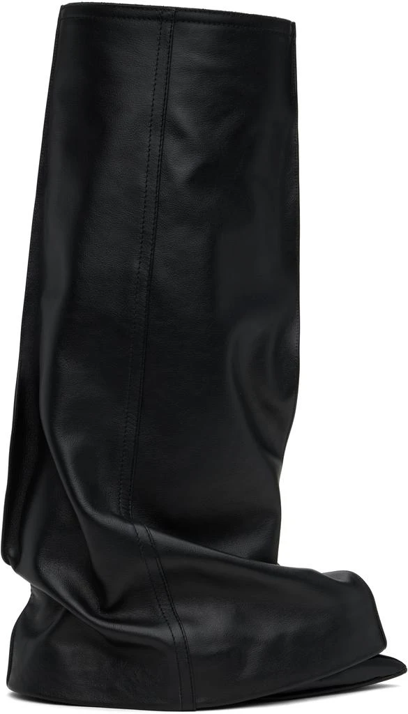 Sacai Black Leather Pants Medium Tall Boots 1