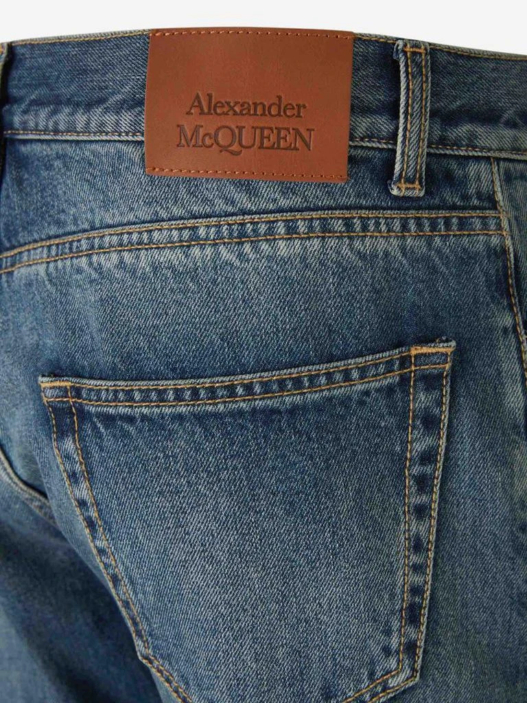 Alexander McQueen Alexander McQueen Straight Fit Logo Jeans 5