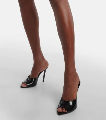 Yves Saint Laurent Goldie leather mules 4