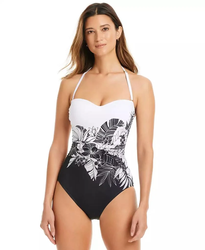 Bleu Rod Beattie Women's Double Duty Two-Tone Bandeau One-Piece Swimsuit 3