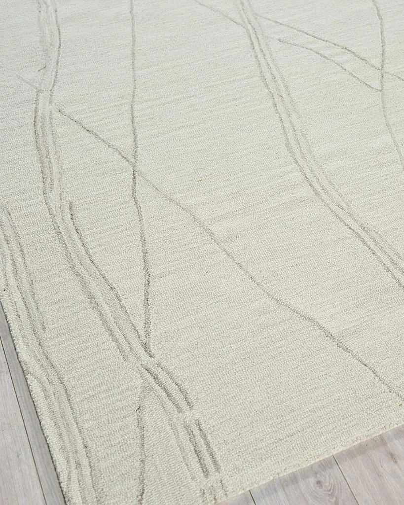 Exquisite Rugs Tangiers Hand-Tufted Ivory/Beige Rug, 9' x 12' 3