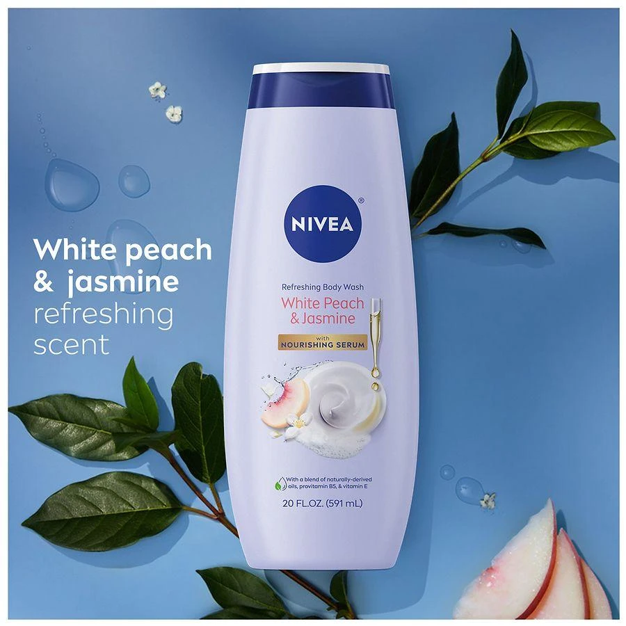 Nivea Refreshing Body Wash with Nourishing Serum White Peach and Jasmine 6