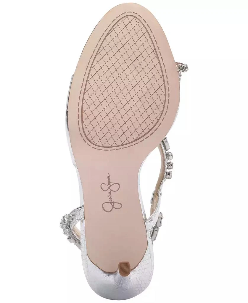 Jessica Simpson Women's Jaycin Barely-There Rhinestone Evening Sandals 5