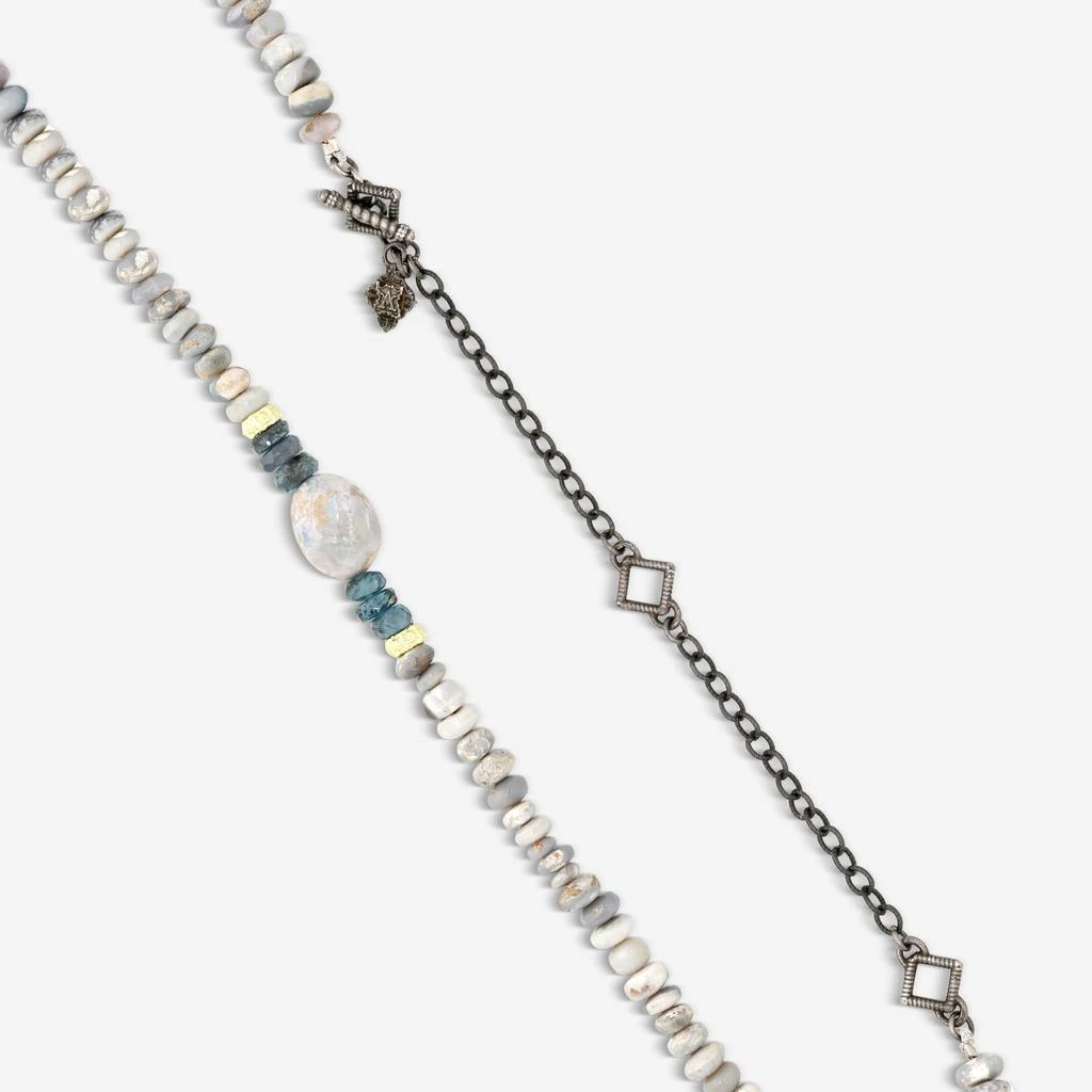 Armenta Armenta Old World 18K Yellow Gold 
Blackened Sterling Silver Beaded Necklace 14895 2