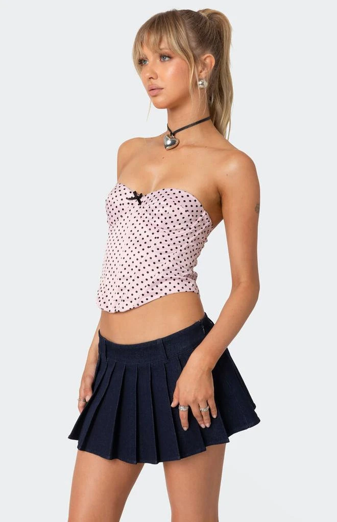 Edikted Polka Dot Satin Corset 4