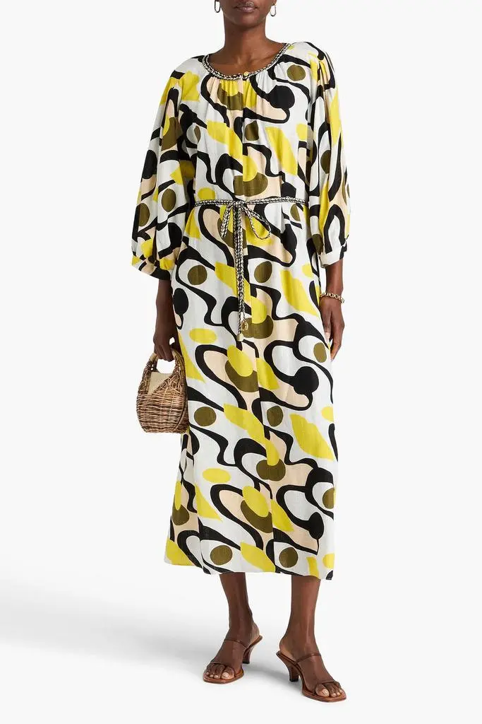 Diane von Furstenberg Bambi printed woven midi dress 2