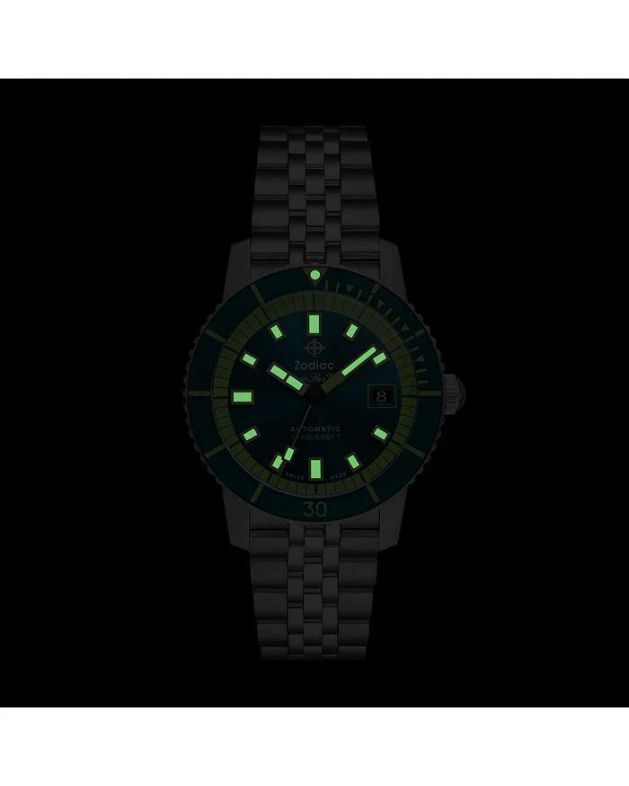 ZODIAC Compression Diver Automatic Stainless Steel Watch, 40mm 6