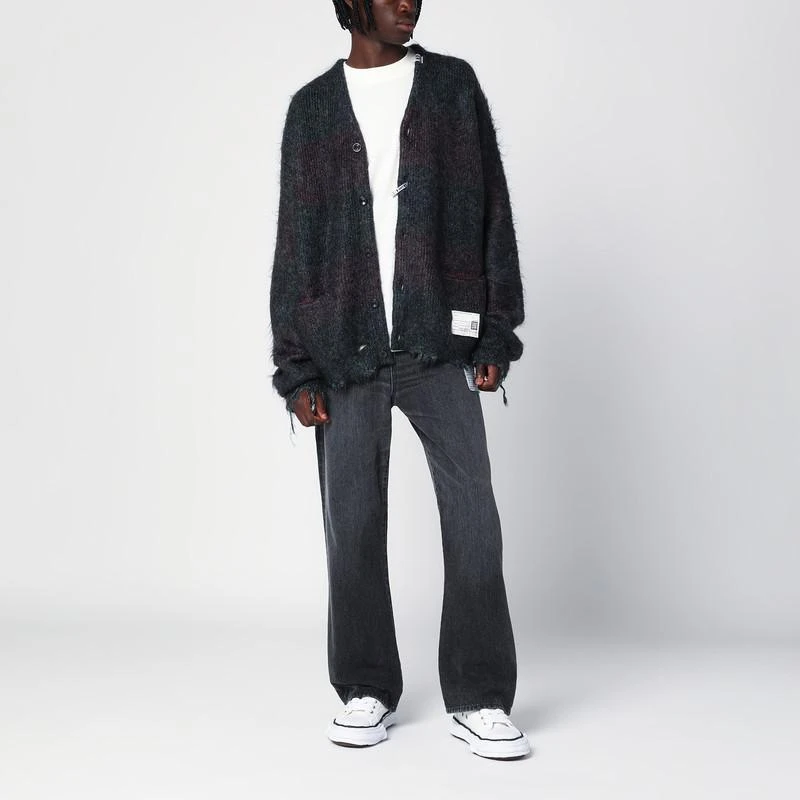 Maison MIHARA YASUHIRO Dark grey cardigan in mohair blend 2