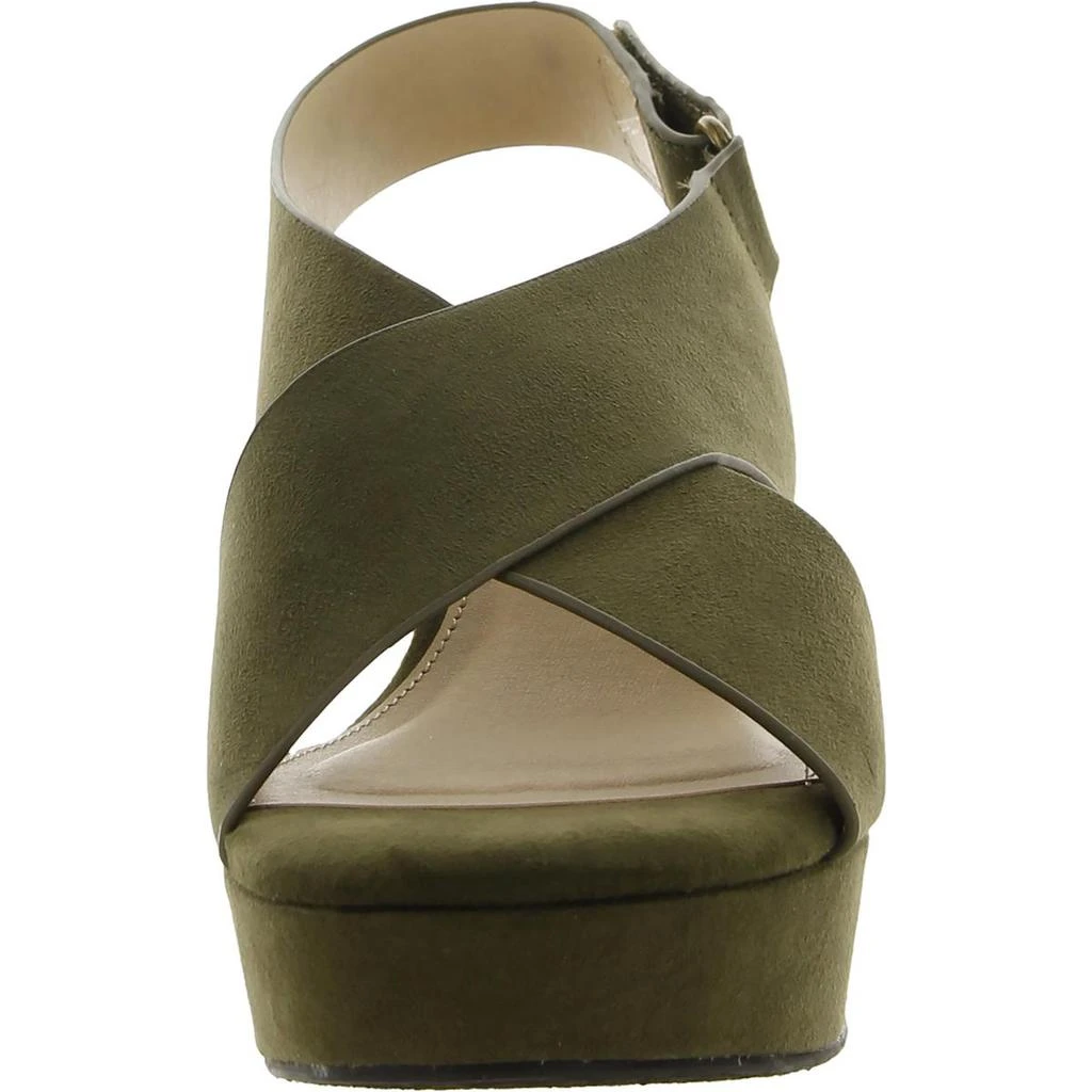 CL By Laundry Capital Womens Faux Suede Block Heel Slingback Sandals 3