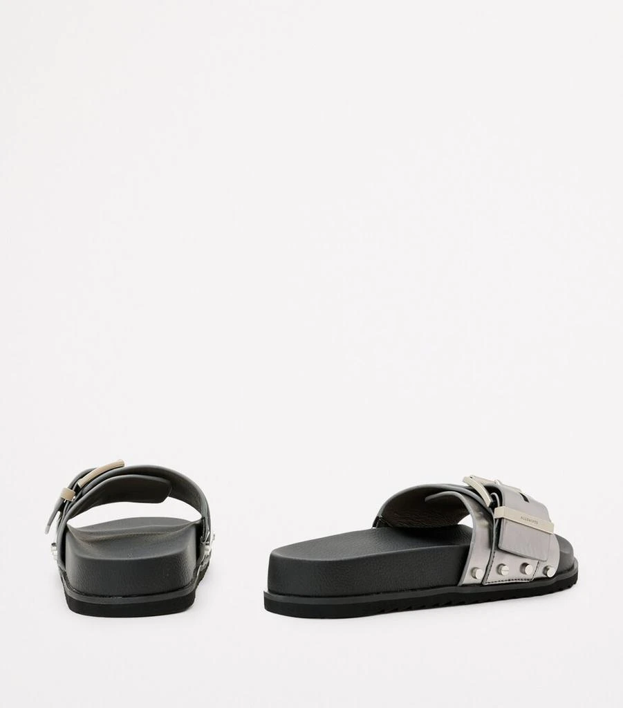 ALL SAINTS Leather Ellie Stud Slides 6