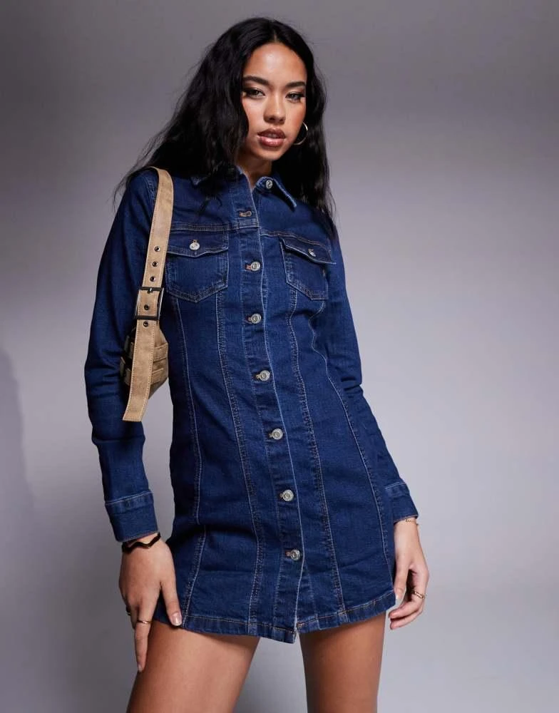 ASOS DESIGN denim fitted shirt mini dress in rinse wash On Sale Now with Up to 10% Off | Discover Exclusive Deals & Savings at BeyondStyle Authentic ASOS Home|women with ASOS DESIGN denim fitted shirt mini dress in rinse wash On Sale Now with Up to 10% Off | Discover Exclusive Deals & Savings at BeyondStyle Authentic ASOS Home|women with
