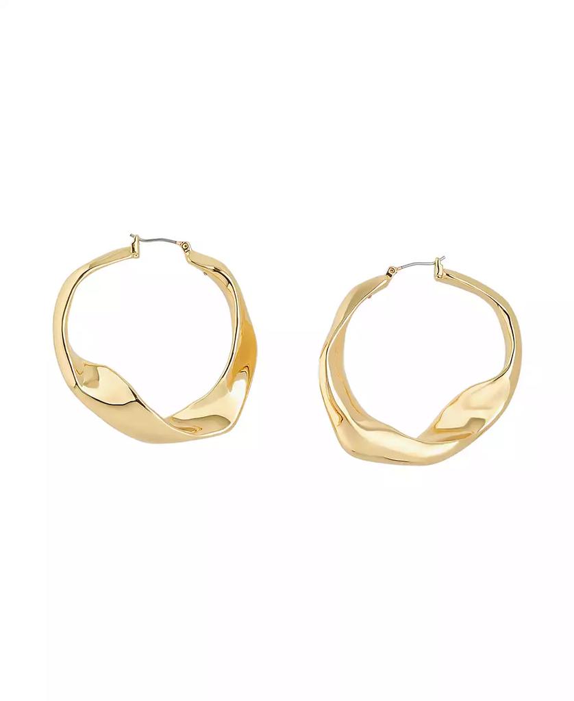Robert Lee Morris Sculpted Large Hoop Earrings