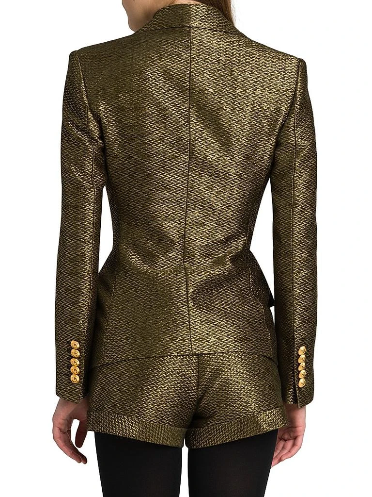 Tom Ford Metallic Silk-Blend Boucle Single-Breasted Jacket 5