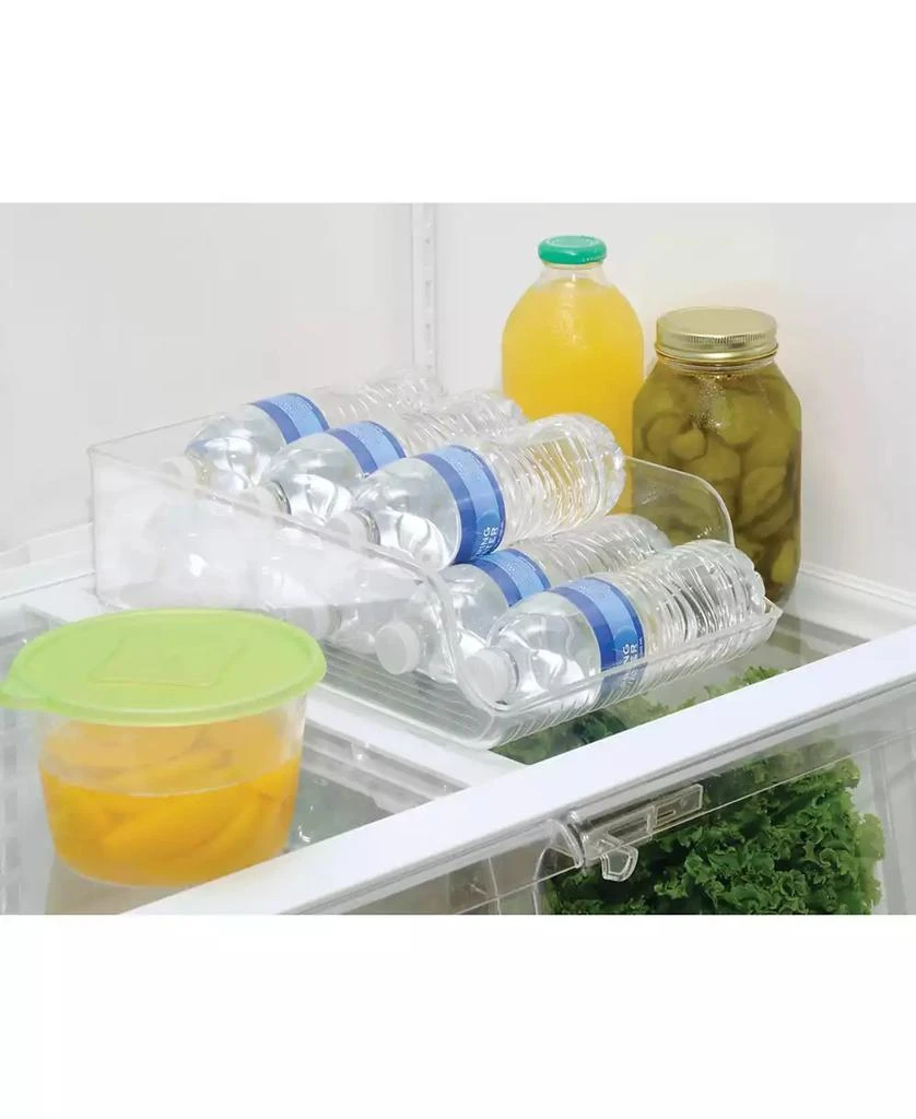 iDesign Water Bottle Organizer for Fridge - Set of 2 - Clear 6