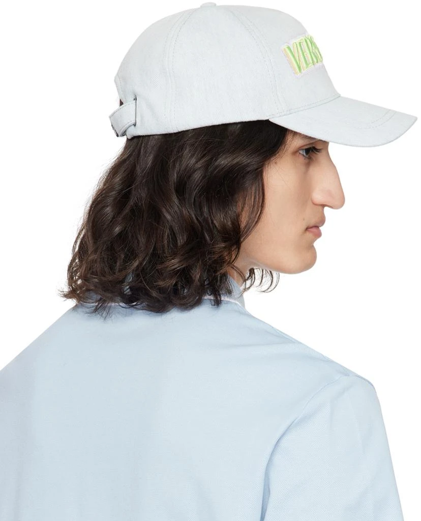Versace Blue Baseball Denim Cap 3