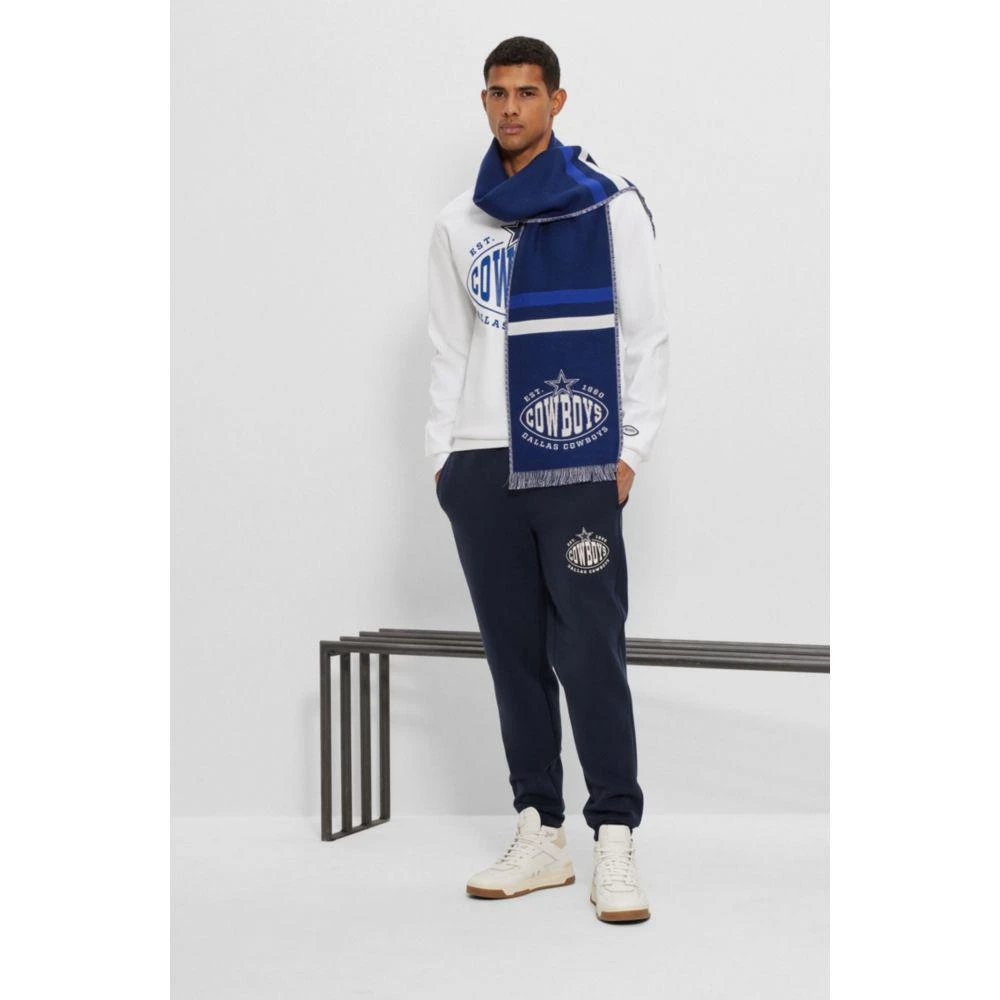 Hugo Boss x NFL logo scarf with Dallas Cowboys branding 2