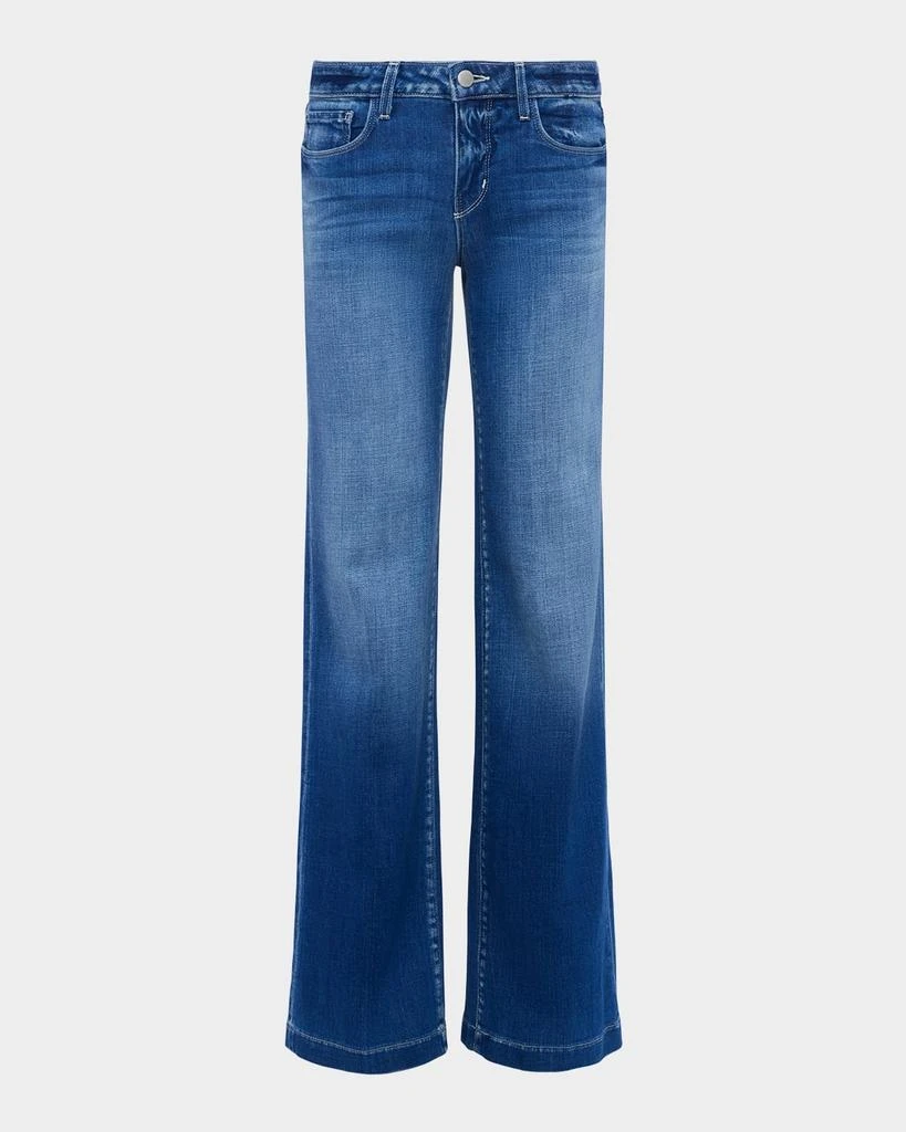 L'Agence Joanne Low-Rise Wide-Leg Jeans 1