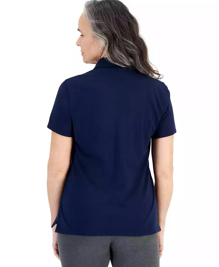 Style & Co Women's Short-Sleeve Cotton Polo Shirt, Created for Macy's 2