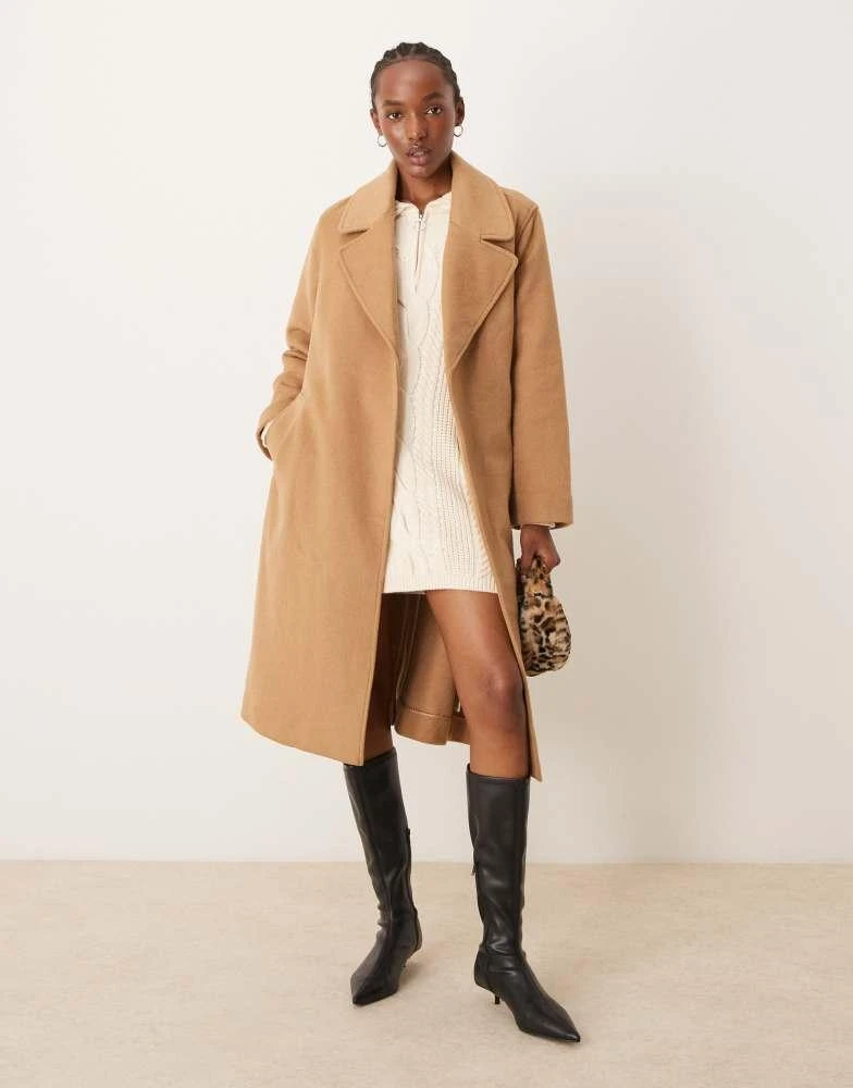 Abercrombie & Fitch Abercrombie & Fitch trench coat with belt in camel 3