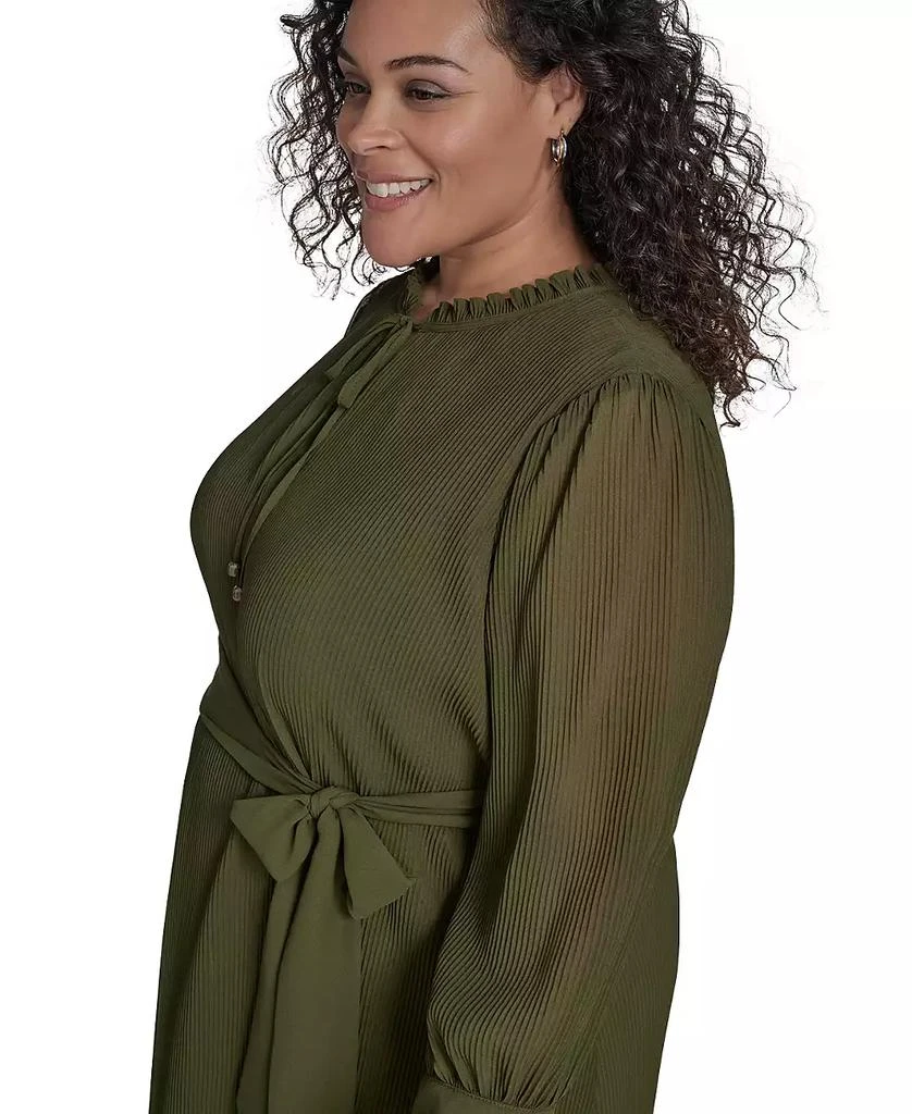 Eliza J Plus Size Pleated Chiffon Dress 3