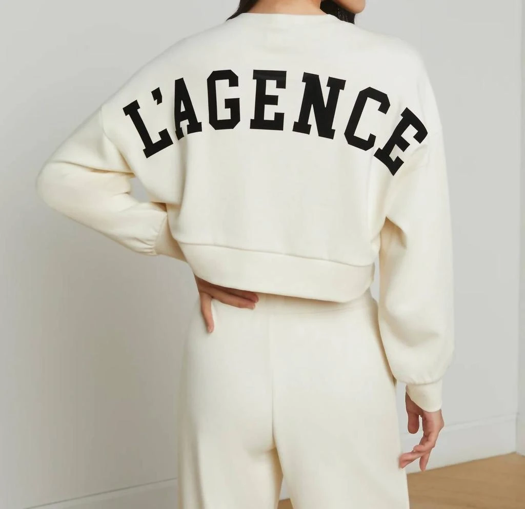 L'Agence L'Agence - Luvia Cropped Sweatshirt 2