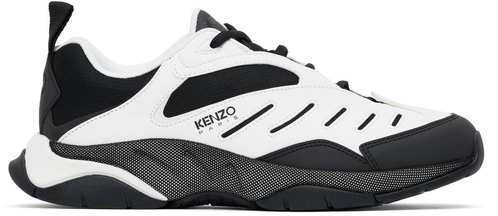 White Black Kenzo Paris X-Trainer Sneakers – On Sale Now with Up