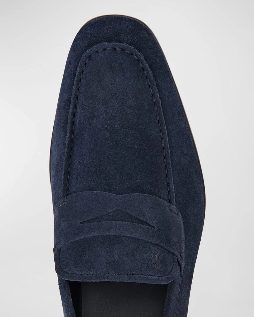 Tod’s Men\'s Mocassino Gomma Leggera Suede Penny Loafers 10 Tod main image 2