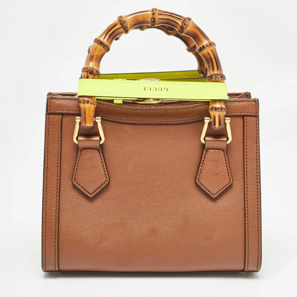 Gucci Gucci Brown Leather Mini Diana Tote 4