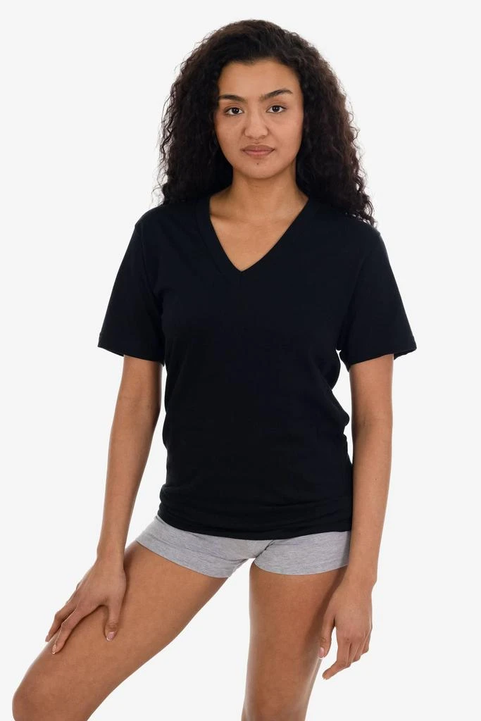 Los Angeles Apparel 24056 - Fine Jersey V-Neck T-Shirt 12