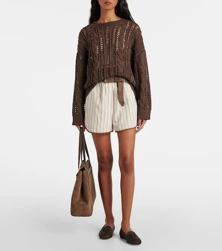 Brunello Cucinelli High-rise Bermuda shorts 2