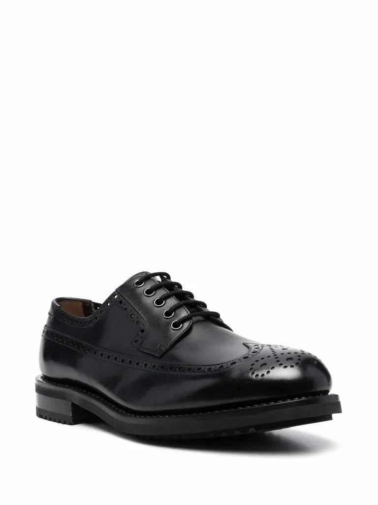 Salvatore Ferragamo Ferragamo Marcus Perforated Brogues in BLACK 020677751291 2