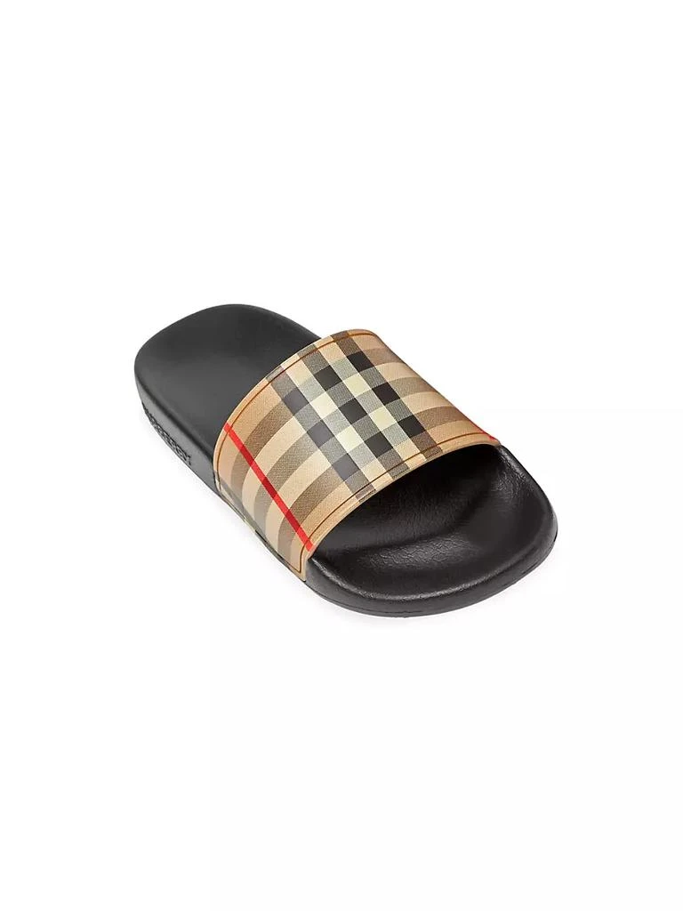 Burberry Little Kid's & Kid's Furley Vintage Check Pool Slides