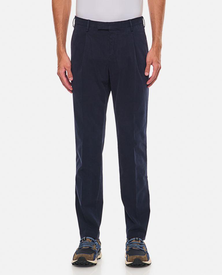 PT01 Pleated Cotton Trousers