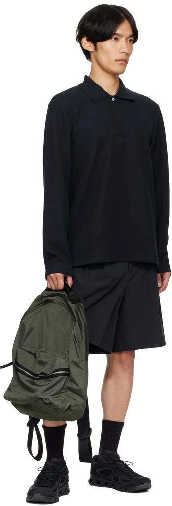 Stone Island Khaki 9200014 Coated Nylon Metal ECONYL Backpack 4