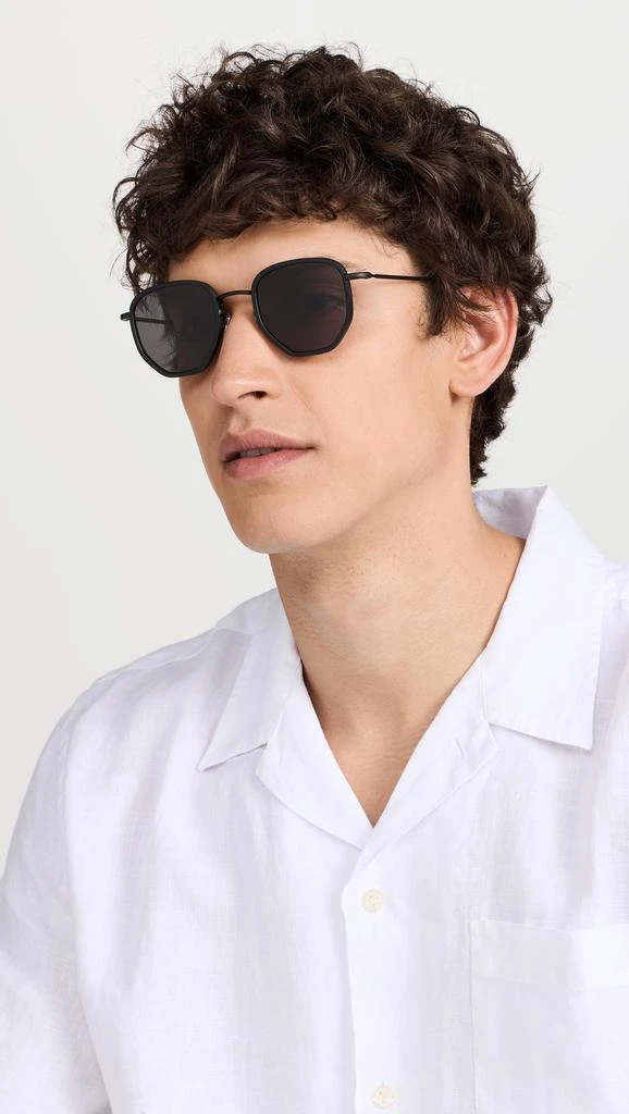 Illesteva Hunter Ace Matte Black Sunglasses 3