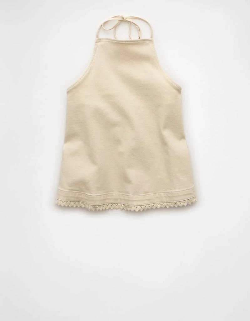 AE AE Denim Crochet Halter Top 3