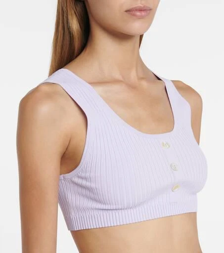 Live The Process Henley ribbed-knit bralette 4