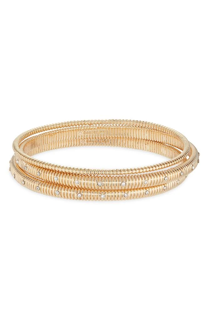 BAUBLEBAR Set of 3 Ribbed Bangle Bracelets