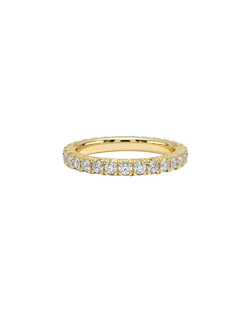 Diana M Jewels 18kt yellow gold lab ground round diamond eternity band weighing 1.15cts tw set in a shared prong setting 2