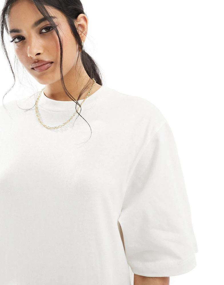 ASOS DESIGN ASOS DESIGN oversized midaxi t-shirt dress in off white 3