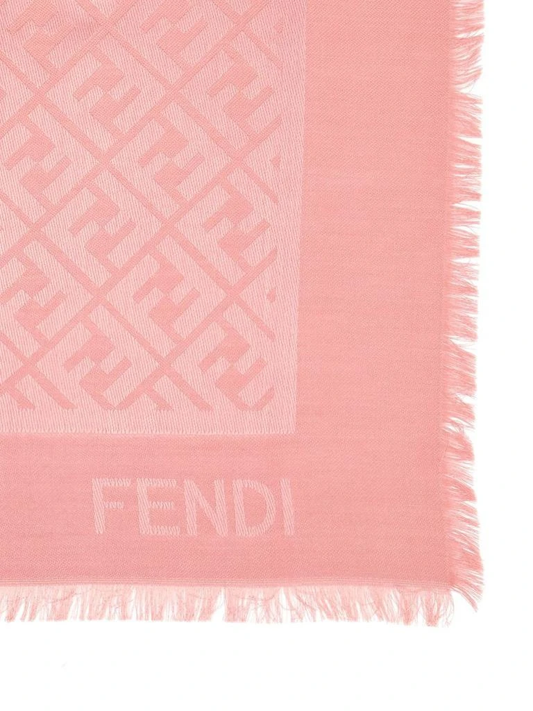Fendi Fendi FF Motif Fringed Shawl 2