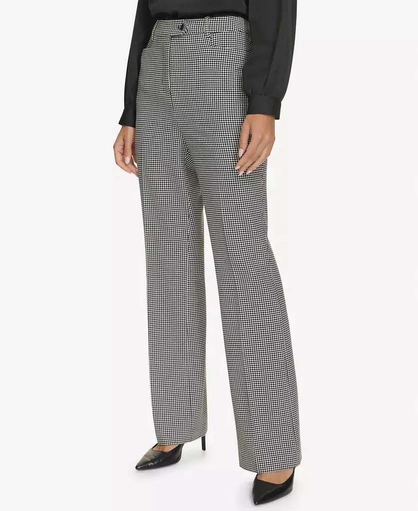 Calvin Klein Women's Straight-Leg Houndstooth Pants 3