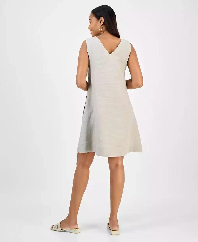 Charter Club Women's Embellished 100% Linen Mini Dress, Exclusively at Macy's 5