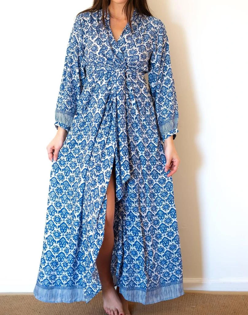 Nico Long Sleeve Maxi Dress In Fleur-De-Lis-Blue  On Sale Now with Up to  27% Off | Discover Exclusive Deals & Savings at BeyondStyle  Authentic natalie  martin women|clothing|dresses with Limited-Time Discounts,