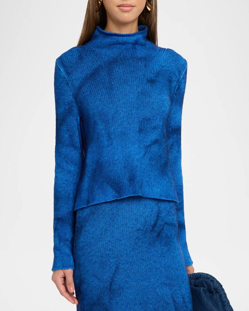 Gabriela Hearst Browning Long-Sleeve Cashmere-Silk Top 4