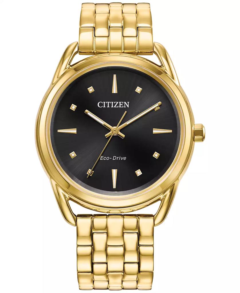 Citizen Eco-Drive Women's Dress Classic Gold-Tone Stainless Steel Bracelet Watch 36mm