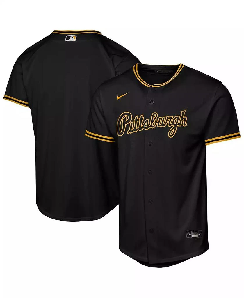 NIKE Big Boys and Girls Black Pittsburgh Pirates Alternate